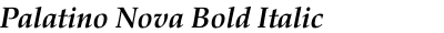 Palatino Nova Bold Italic
